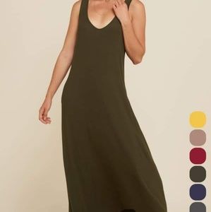 Olive maxi dress